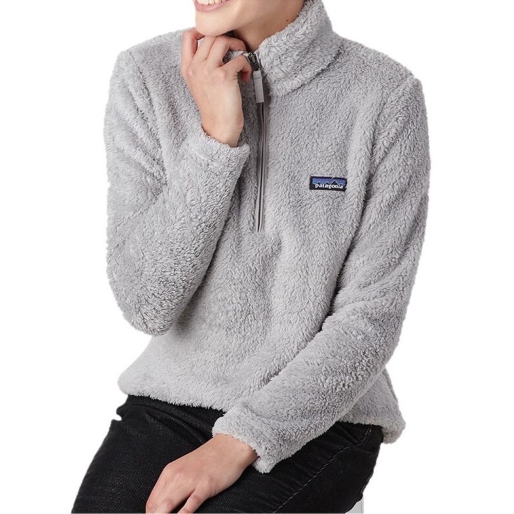 Patagonia Fleece Womens Small Los Gatos Quarter Zip Fuzzy Gorp Warm Soft Cozy